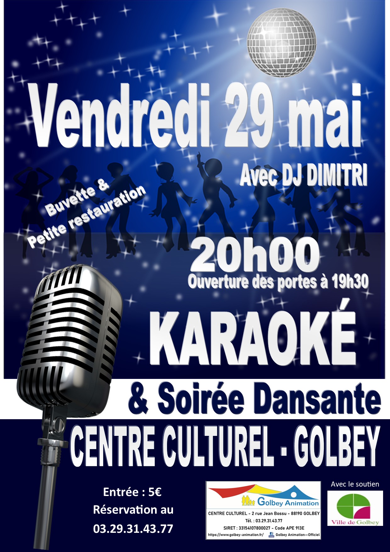 KARAOKÉ & SOIRÉE DANSANTE à GOLBEY
